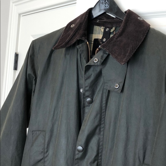BARBOUR Border Wax Jacket - Picture 7 of 8